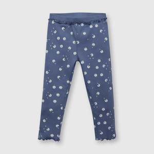 Leggings de bebé niña estampada de bebe niña estampada azul