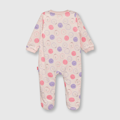 Pijama de bebe niña algodón estampado rosado