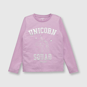 Pijama de niña algodón lila