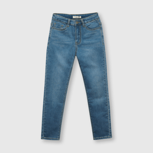 Jeans de niño de punto azul