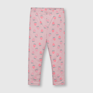 Leggings de bebé niña estampada de bebe niña estampada rosada