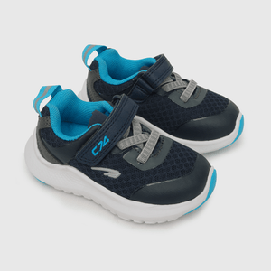 Zapatilla deportiva de niño velcro elástico azul