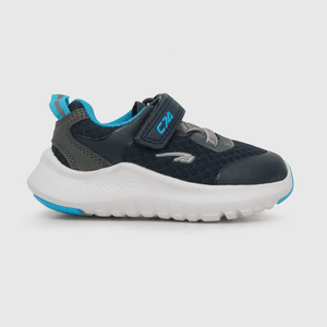 Zapatilla deportiva de niño velcro elástico azul