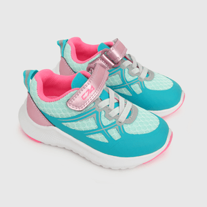 Zapatilla deportiva de niña caña baja celeste