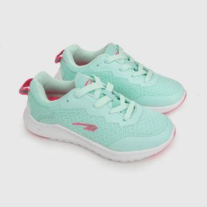 Zapatilla deportiva de niña caña baja celeste