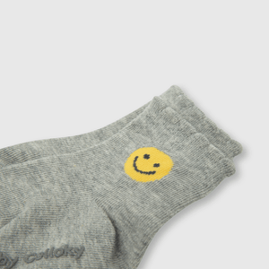Medias deportivas de bebe niña 3 pack smile celeste