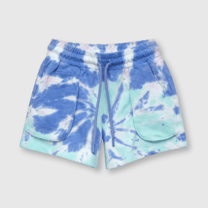 Short de niña tie dyed lavanda