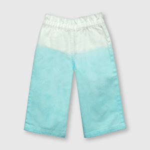 Jeans ancho de bebe niña azul