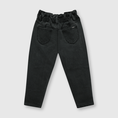 Jeans de niña recogido negro