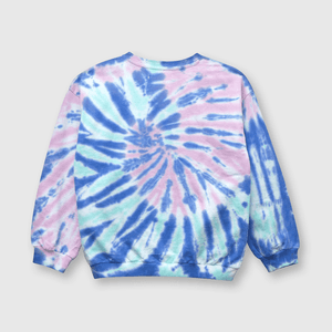 Polerón de niña tie dyed lavanda