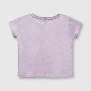 Polo de bebe niña dino violeta