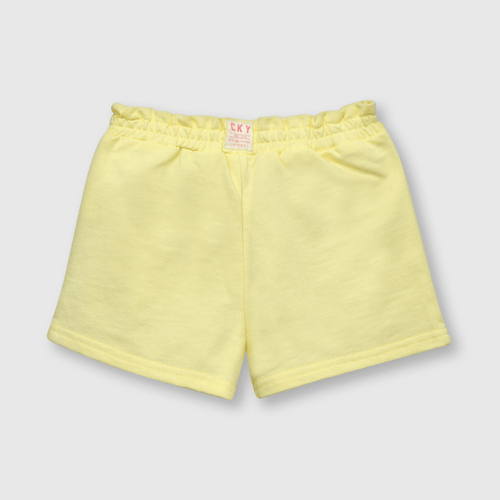 Short de bebe niña cintura recogida amarillo