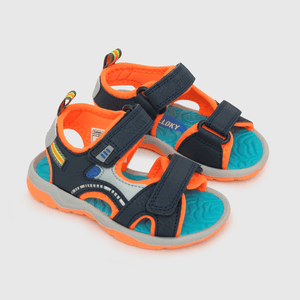 Aqua de niño abierta 2 velcros azul