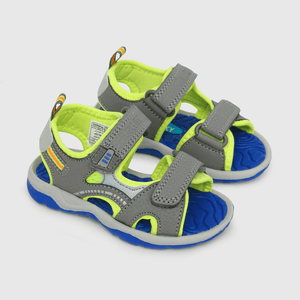Aqua de niño abierta 2 velcros gris