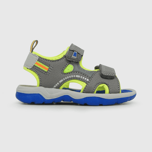 Aqua de niño abierta 2 velcros gris