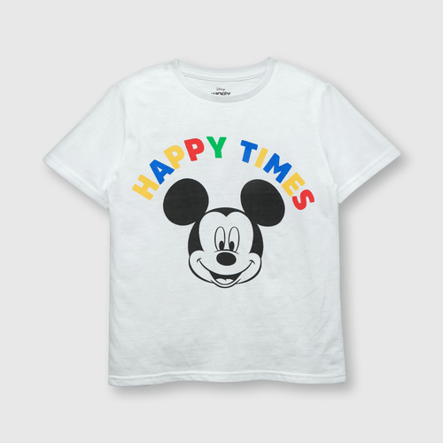 Pijama corto de niño Mickey blanco