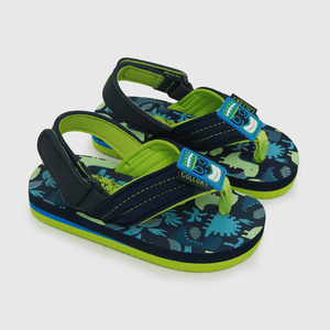 Hawaiana de niño velcro corto azul