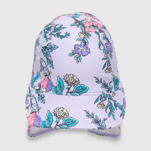 Gorro de bebe niña con filtro Uv lila