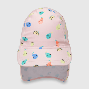 Gorro de bebe niña con filtro Uv rosado