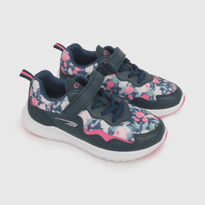 Zapatilla deportiva de niña velcro elastico de niña velcro elástico azul