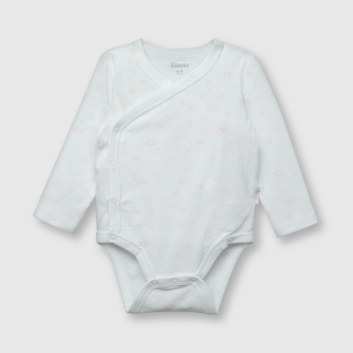 Body de bebe niña 3 pack de algodón rosado