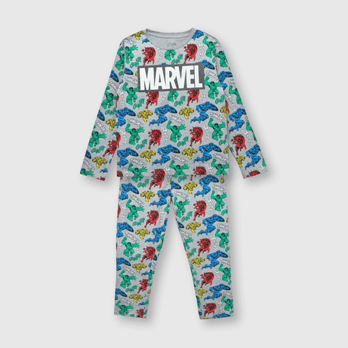 Pijama de niño Marvel comics gris