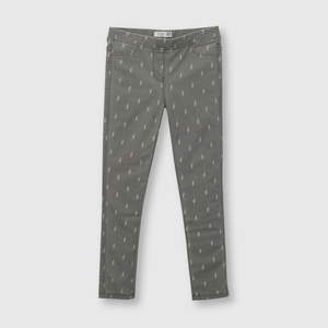 Jegging de niña estampada gris