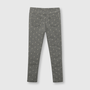 Jegging de niña estampada gris