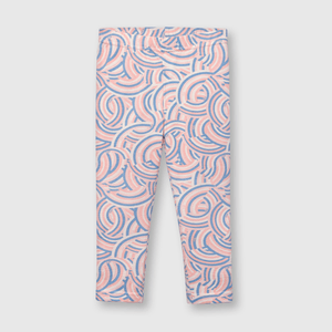 Leggings de bebé niña estampada de bebe niña estampada soft pink