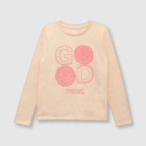 Polo de niña estampada rose