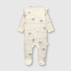 Enterizo de bebé niña ovejitas beige