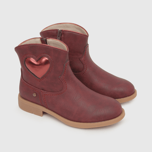 Bootie para niña rojo
