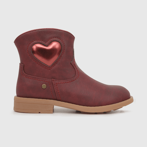 Bootie para niña rojo