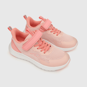 Zapatilla para niña niña velcro elástico reciclada rosada