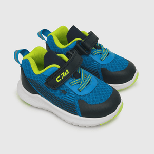 Zapatilla para niño niño velcro elástico sport azul