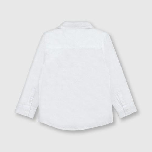 Camisa de bebé niño clasica oxford blanco / white
