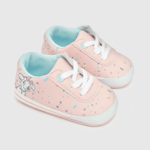 Zapatilla para niña niña cordones dalmatas rosada
