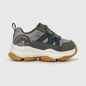 Zapatilla para niño cordones outdoor mickey rock gris