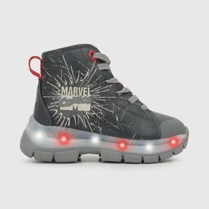 Zapatilla para niño luces cordones marvel glow azul