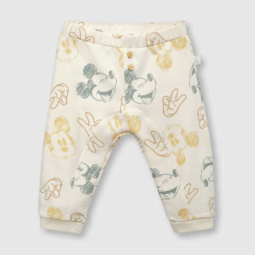 Pantalón de bebé niño Mickey de bebe niño Mickey beige