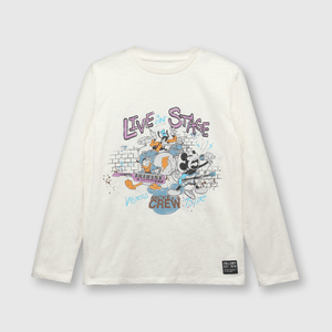 Polo de niño Mickey rock off white