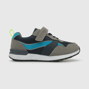 Zapatilla para niño niño velcro elástico jogging azul