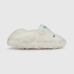 Pantufla para niña blanca