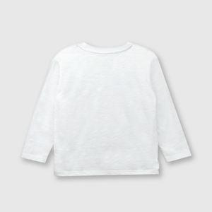 Polo de bebé niño perro astronauta blanco / white
