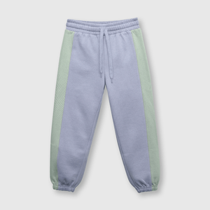 Pantalón de niña bicolor morado