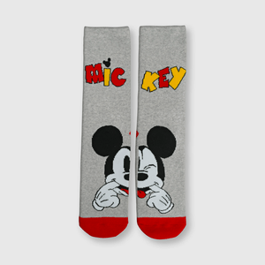 Medias de niño antideslizante Mickey Gris melange