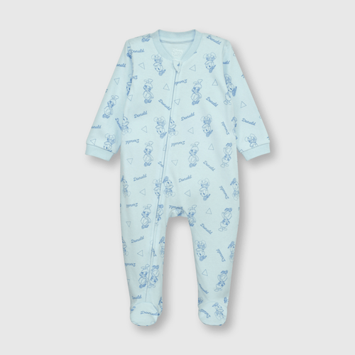 Pijama de bebé niño de algodón Donald celeste