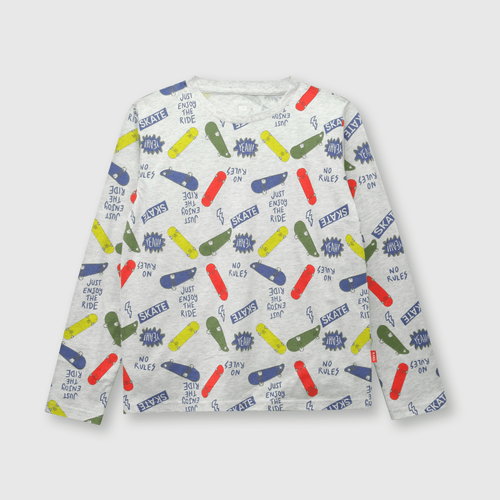Pijama de niño de algodón Gris melange