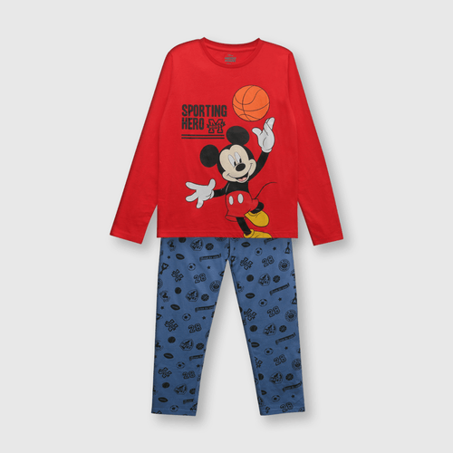 Pijama de niño de algodón Mickey Denim