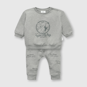Conjunto de bebé niña Disney 100 Gris melange